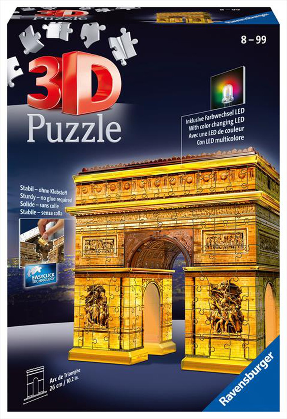 "RAVENSBURGER - RAVENSBURGER 3D PUZZLE NIGHT EDITION ARCO DI TRION"