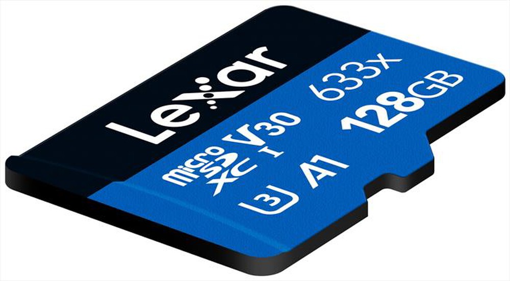 "LEXAR - SDMICRO 633X 128GB C/AD-Black"