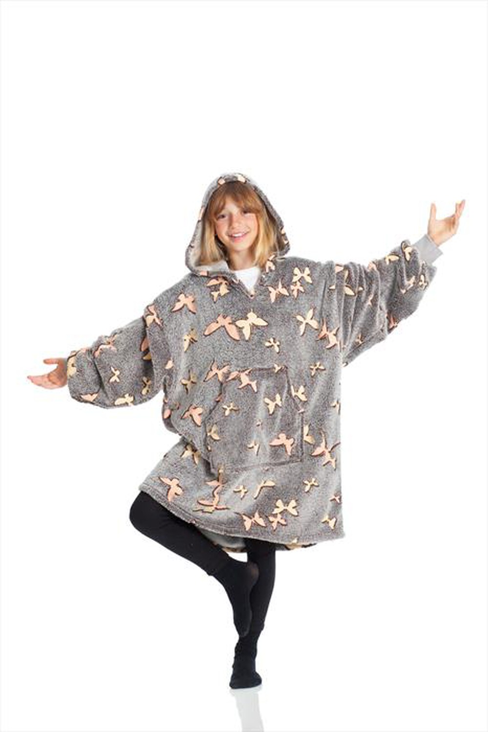 Immagine del prodotto KANGURU - Felpa-coperta KIDS GLOW IN THE DARK BUTTERFLIES