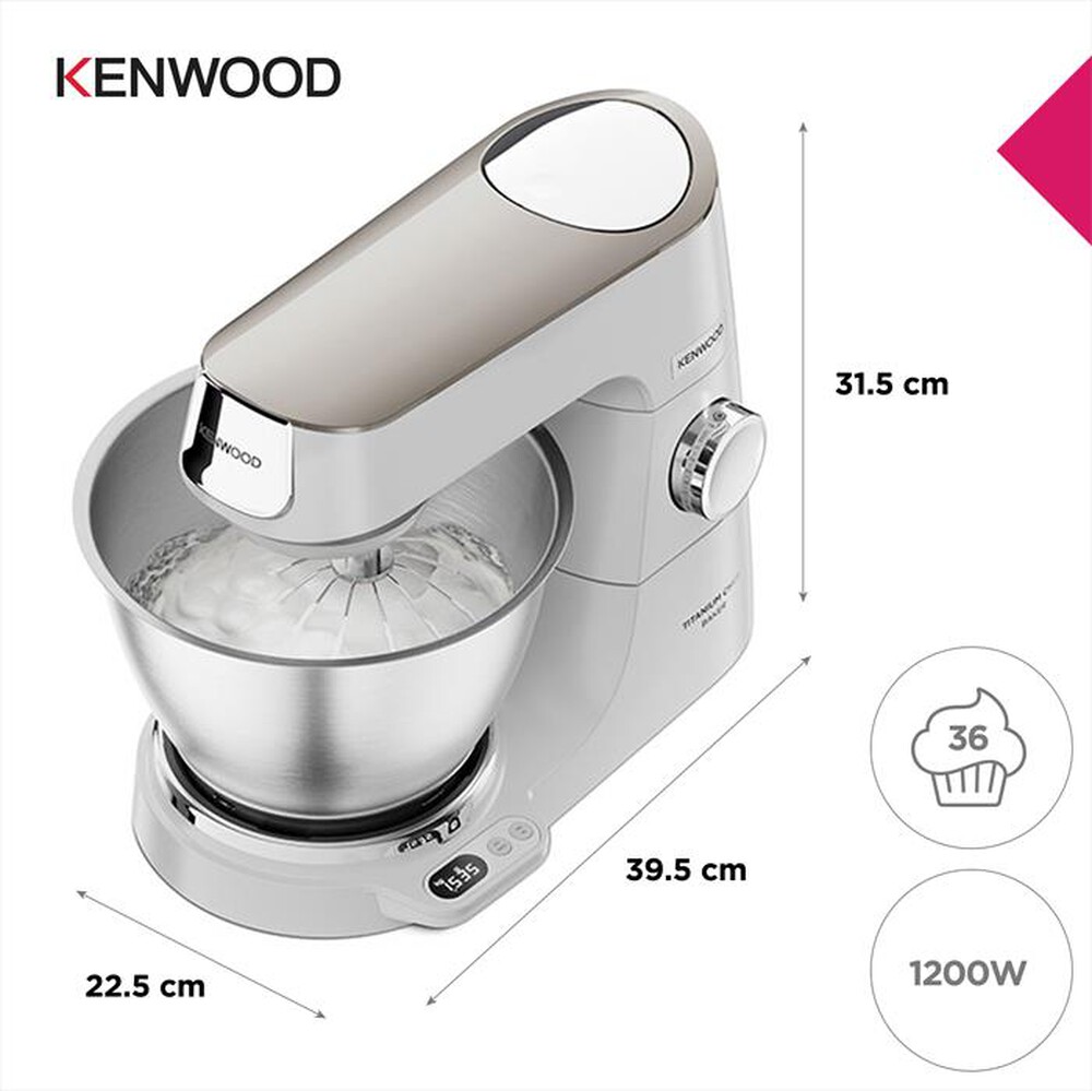 Immagine del prodotto KENWOOD. - Planetaria Titanium Chef Baker KVC65.001SI-SILVER