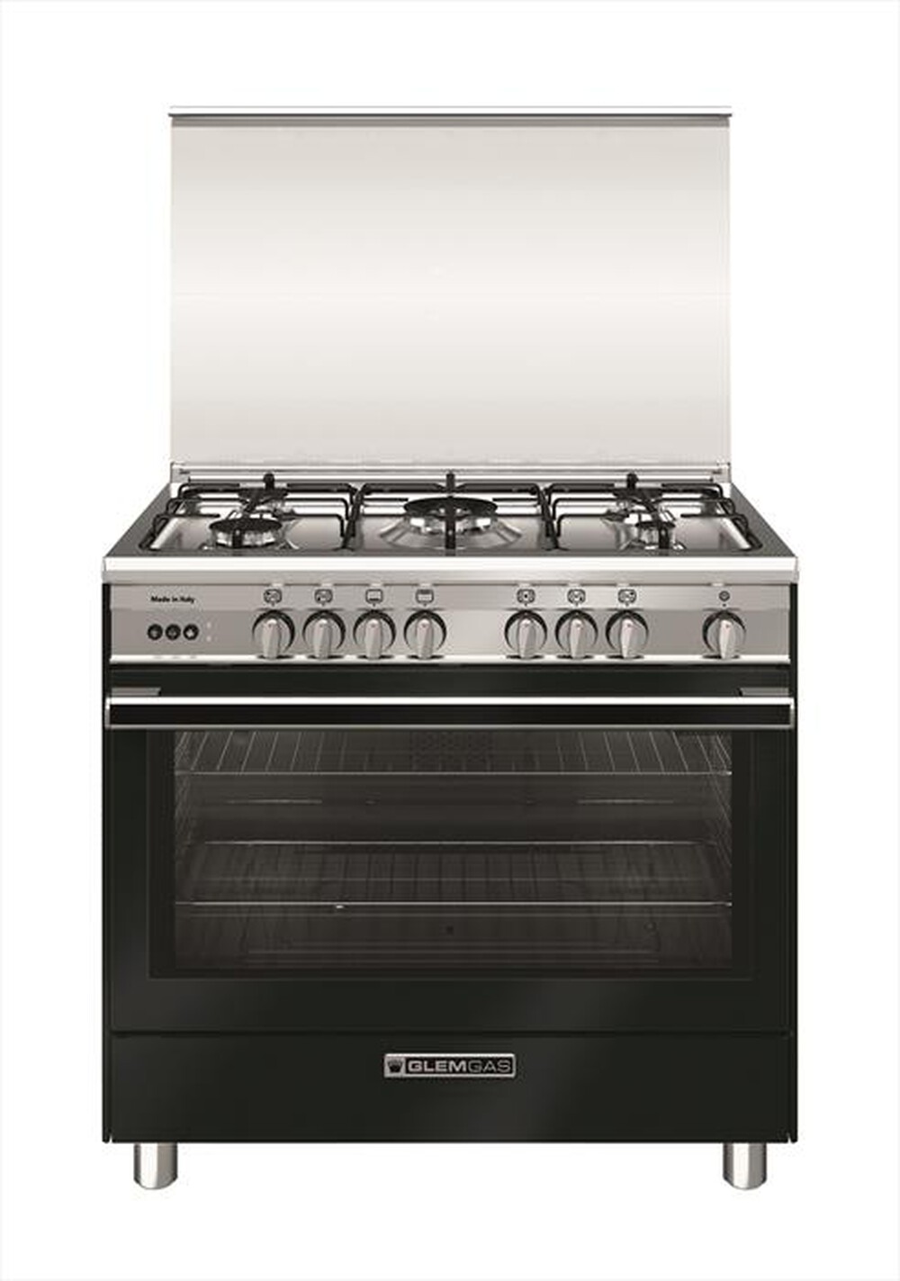 "GLEM GAS - Cucina elettrica SB965MCR Classe A+-Giallo Parmigiano"