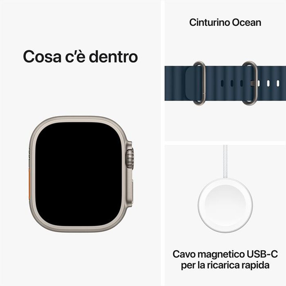 "APPLE - Watch Ultra 2 GPS + Cellular Cassa 49mm-Blu"