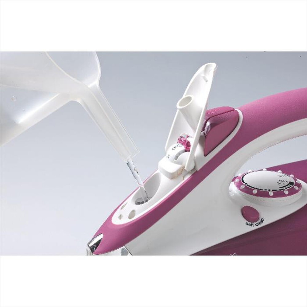 "ARIETE - 6215 Steam Iron 2200W-Bianco/Fucsia"