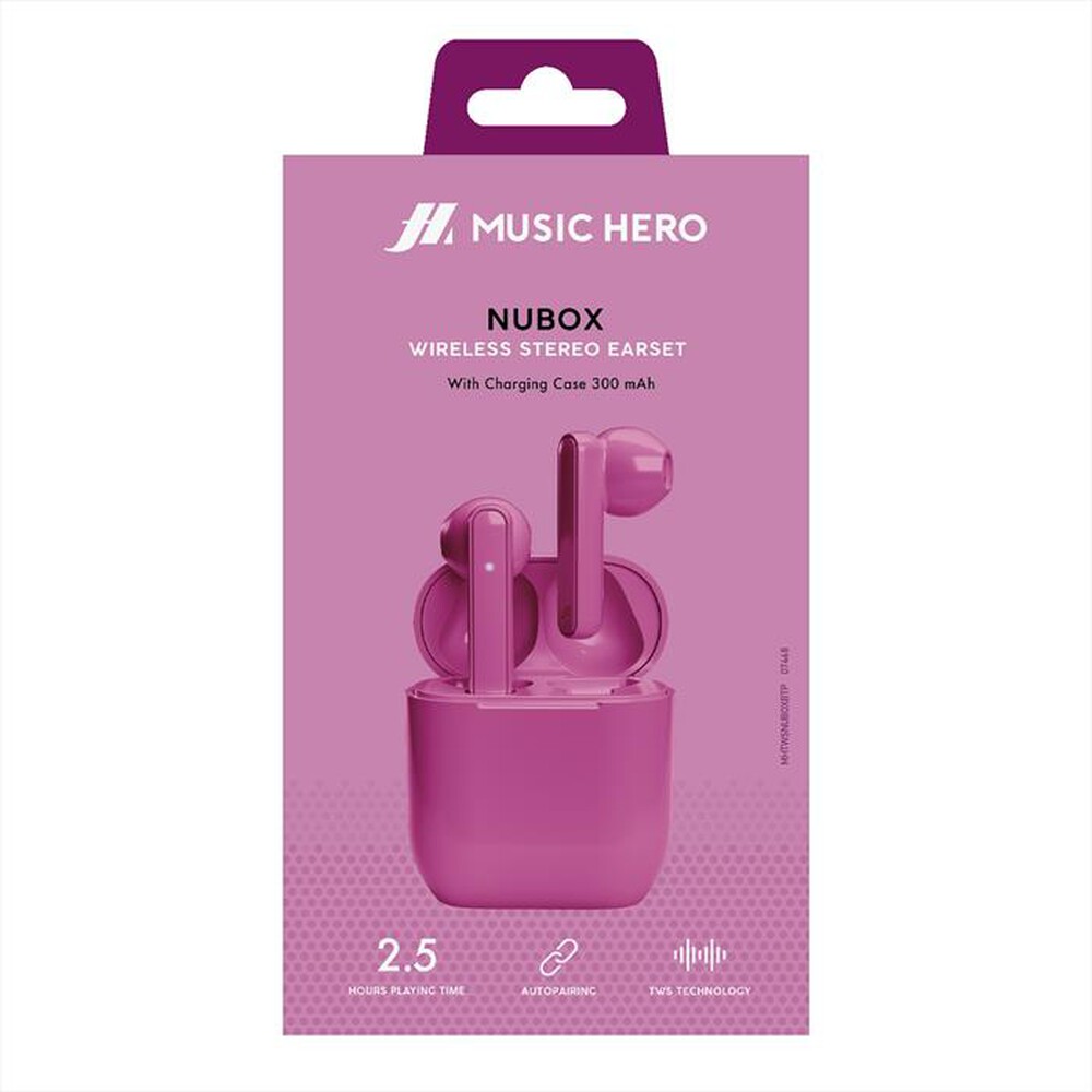 "SBS - Auricolare TWS MHTWSNUBOXBTP-Rosa"