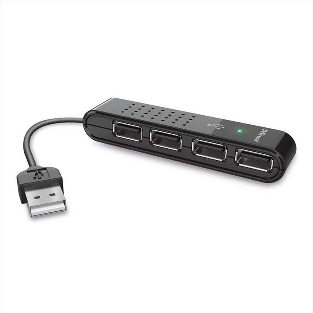 "TRUST - 4 Port USB2 Mini Hub HU-4440p-Black"