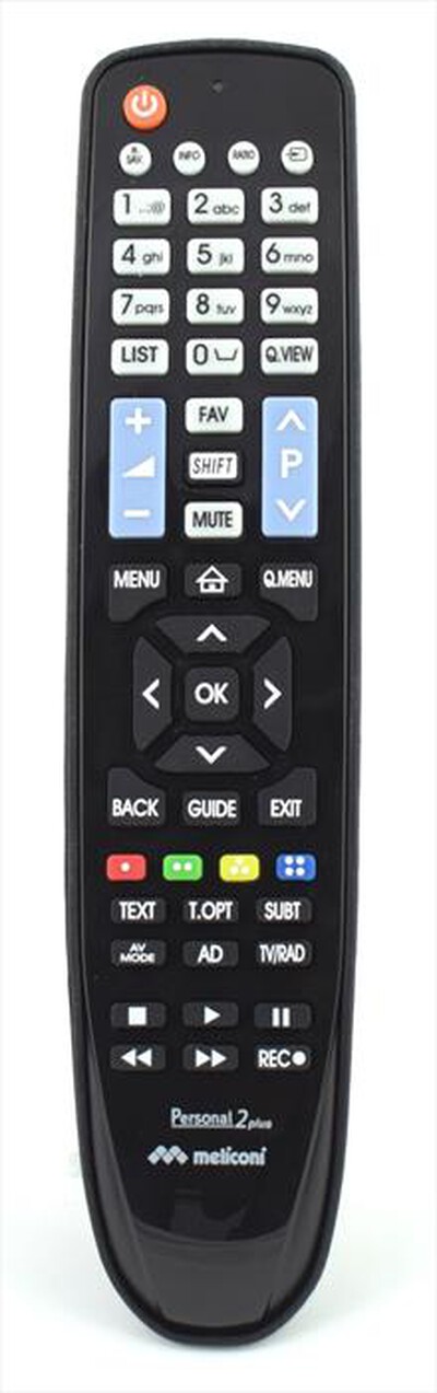 MELICONI - Telecomando di ricambio per TV Gumbody Personal 2-Nero