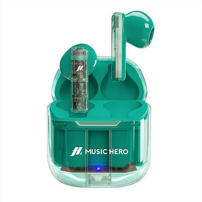 MUSIC HERO - Auricolare bluetooth MHTWSICYBTA-Azzurro