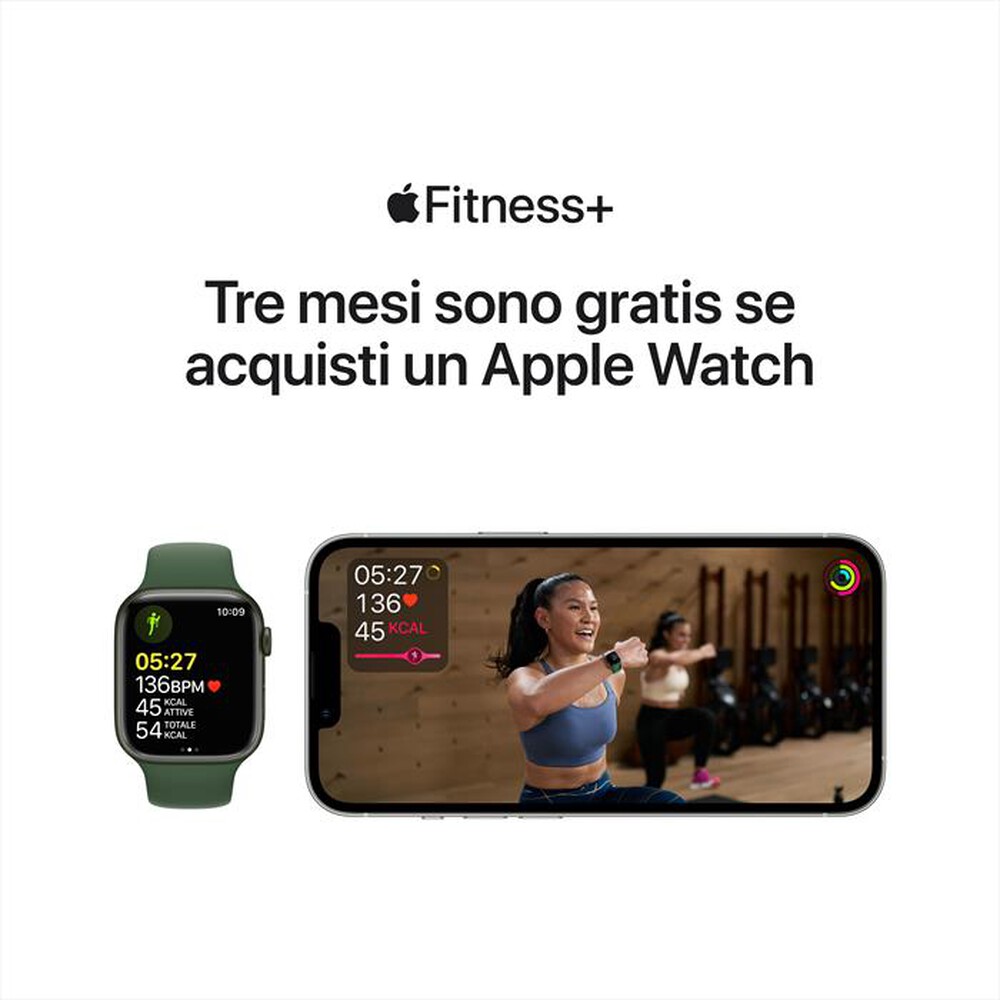 Immagine del prodotto APPLE - Watch NIKE Series 7 GPS 45mm Alluminio-Sport Platino Puro/Nero