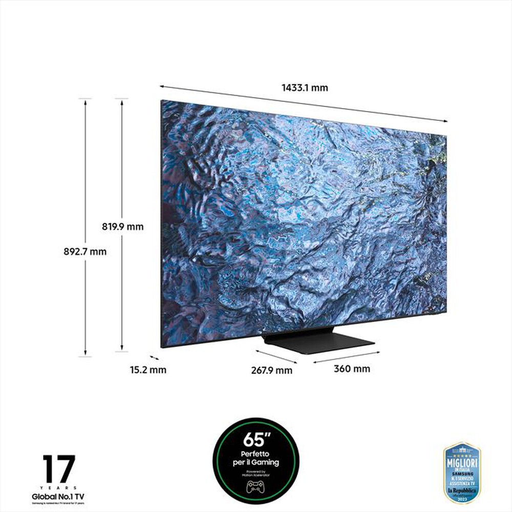 "SAMSUNG - Smart TV Q-LED UHD 8K 65\" QE65QN900CTXZT-TITAN BLACK"