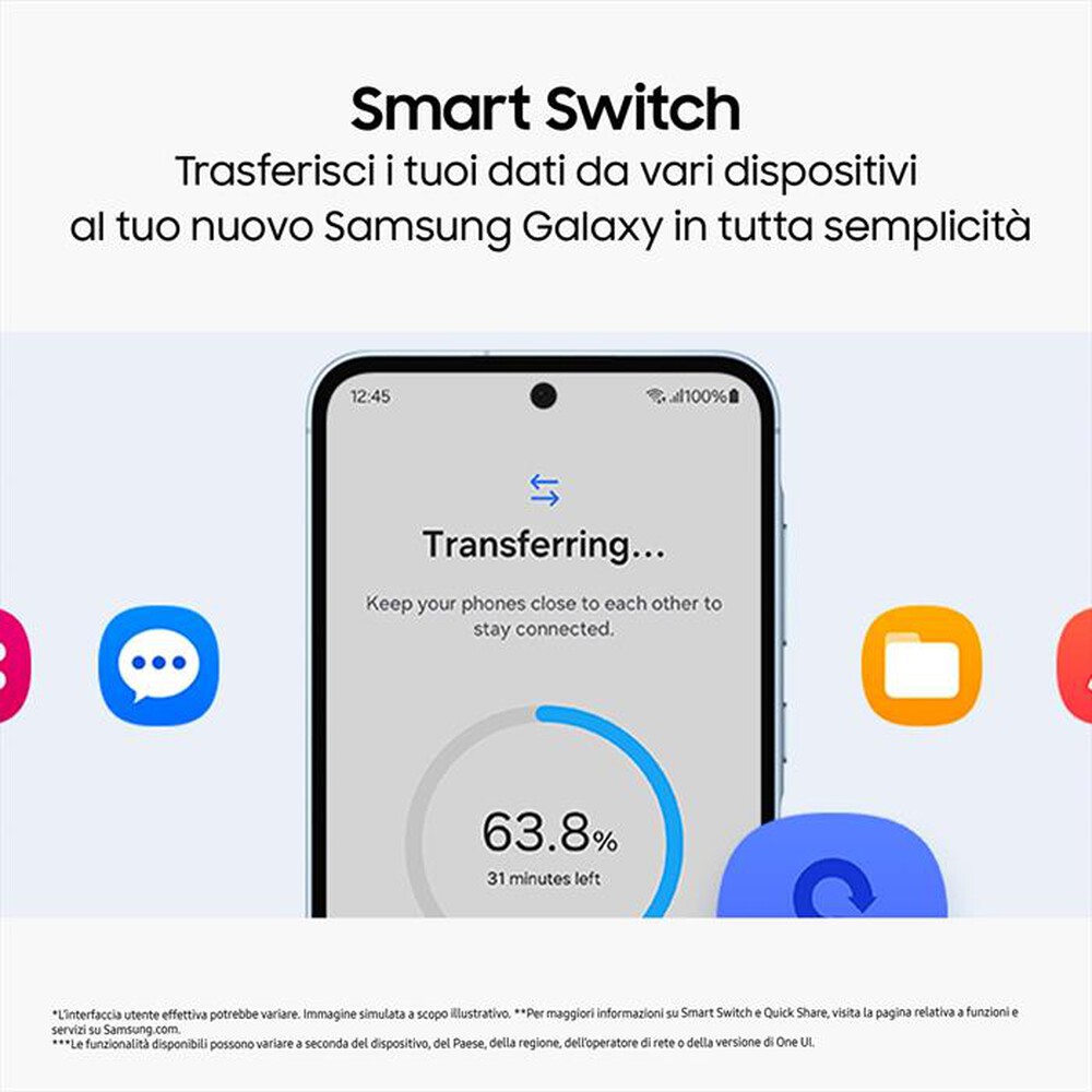 Immagine del prodotto SAMSUNG - GALAXY A55 5G 128GB-Awesome Iceblue