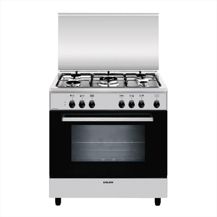 GLEM GAS - Cucina a gas A855EI Classe A-Inox | Euronics
