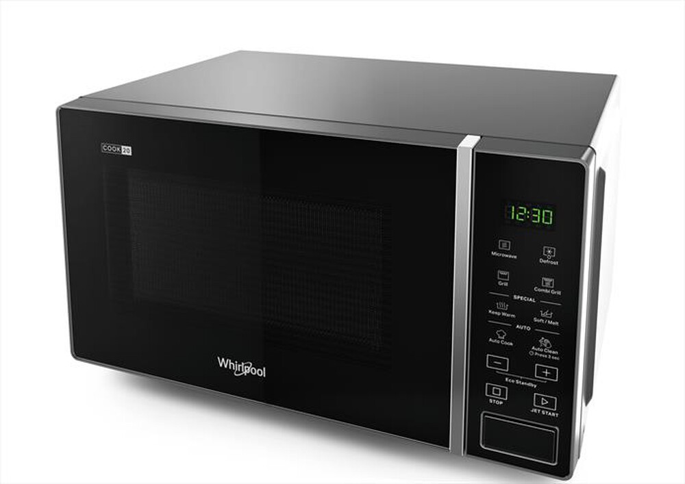 "WHIRLPOOL - Forno microonde COOK20 MWP 203 SB-Nero, Argento"