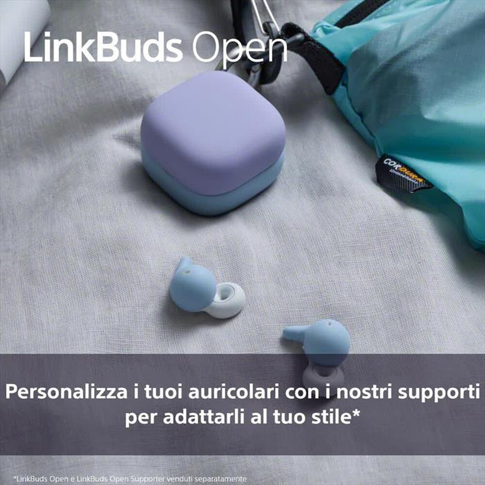 "SONY - Supporto Air Fitting per Sony LinkBuds Open-Blu"