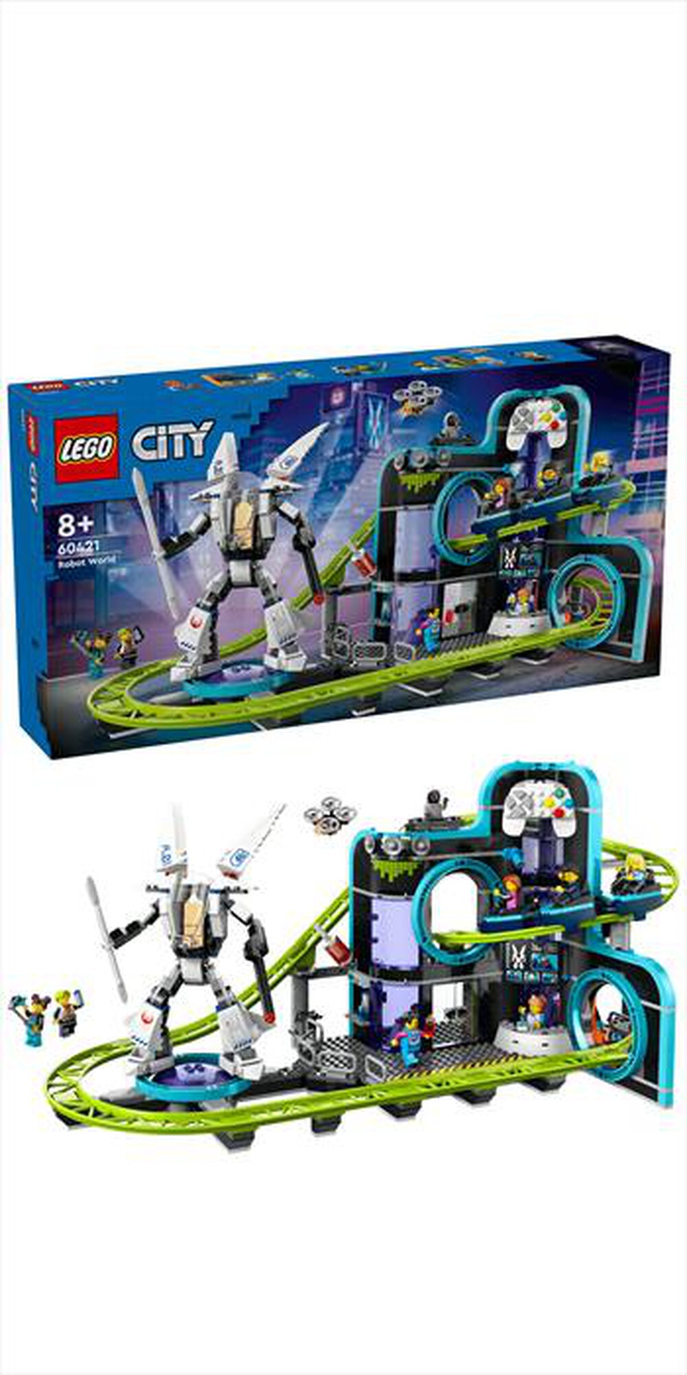 Immagine del prodotto LEGO - MY CITY Montagne russe di Robot World 60421