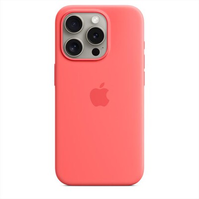 APPLE - Custodia MagSafe silicone iPhone 15 Pro-Guava