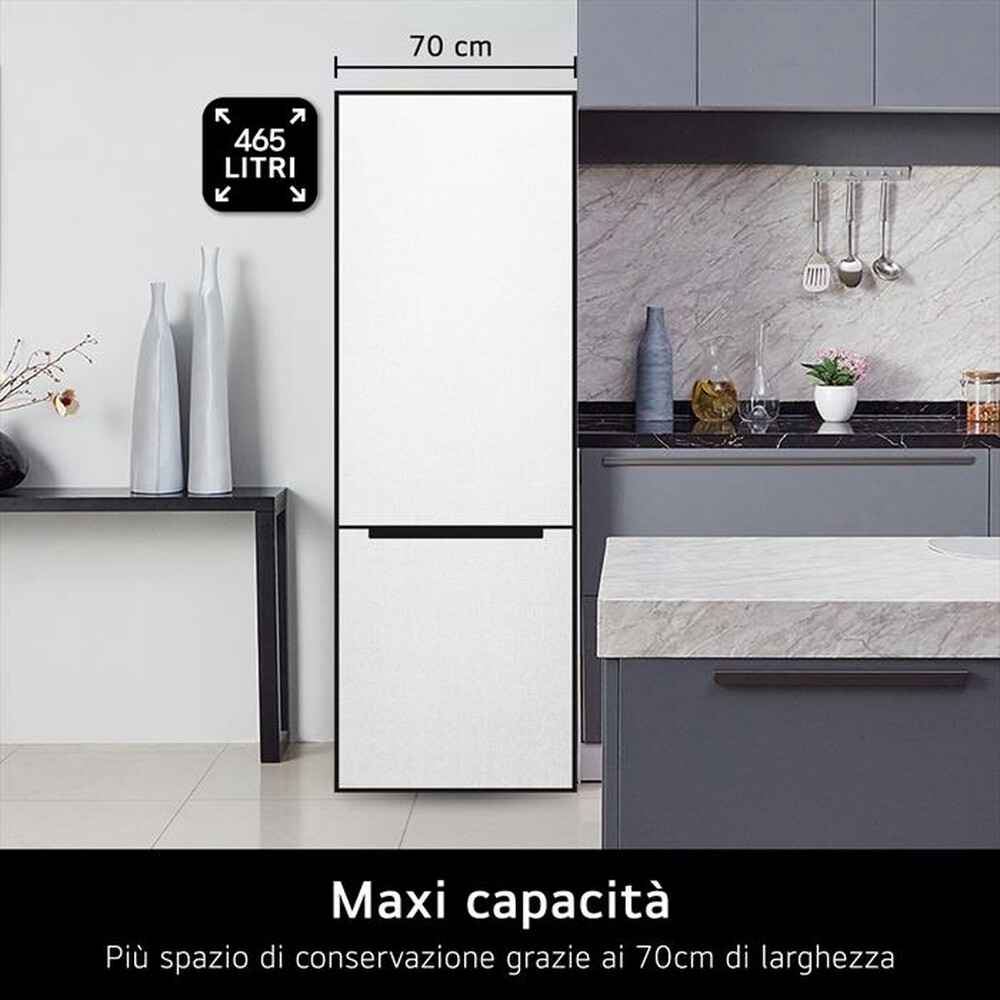 Immagine del prodotto LG - Frigorifero combinato GBBW726AMB Classe A 465lt-Argento