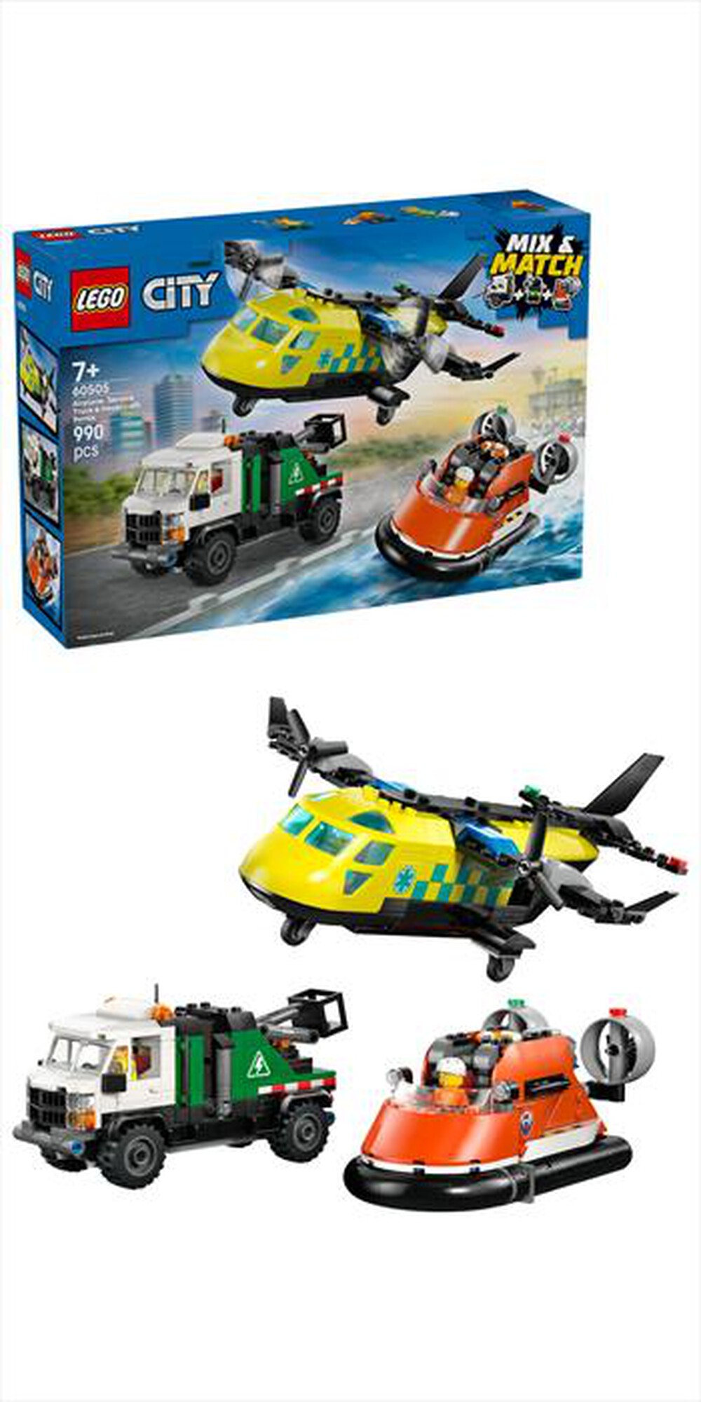 Immagine del prodotto LEGO - CITY Remix aereo, camion di servizio - 60505
