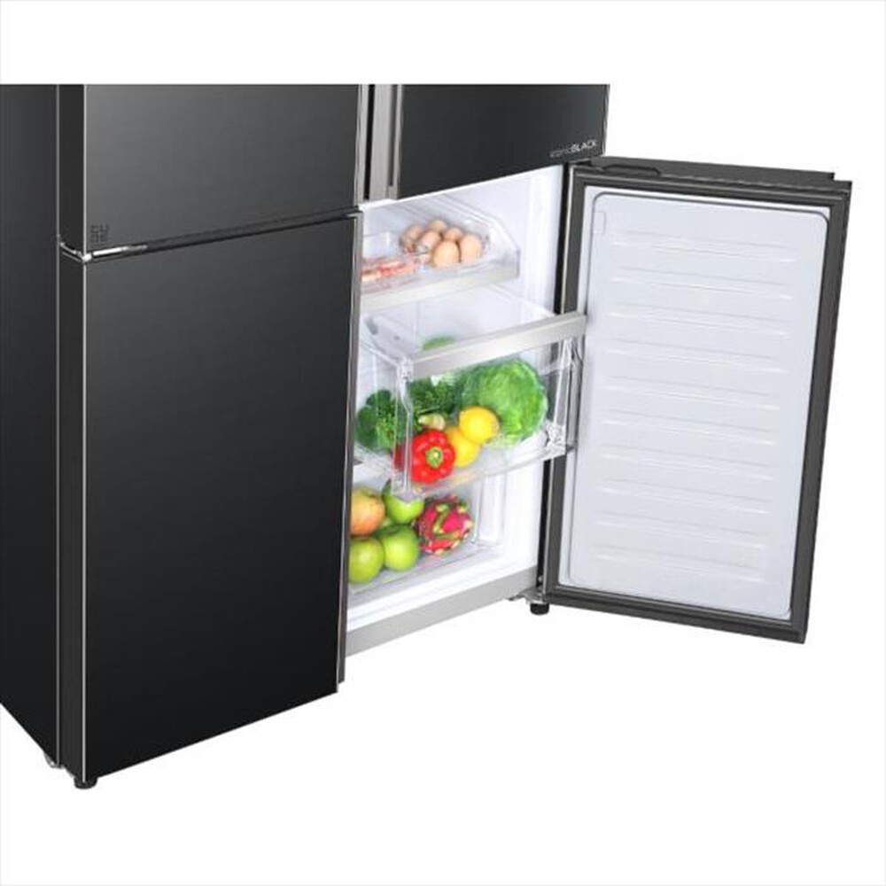 "HAIER - Frigorifero side by side HTF-610DSN7 Classe F 712l-Nero"