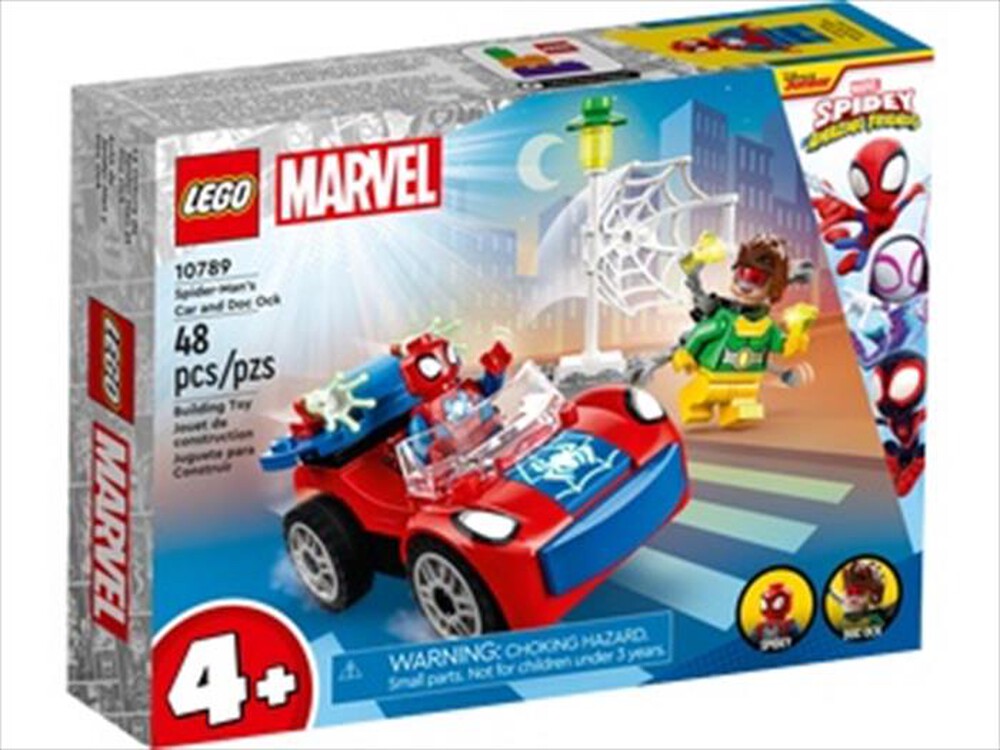 "LEGO - MARVEL L’auto di Spider-Man e Doc Ock - 10789-Multicolore"