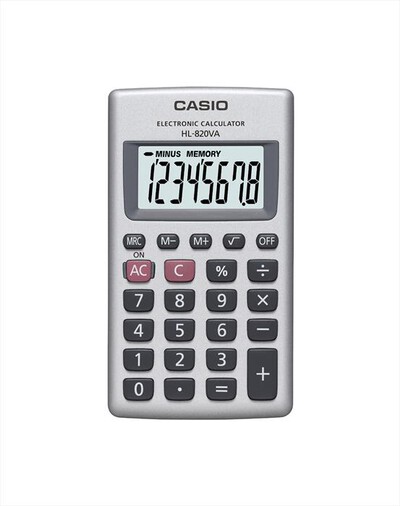 CASIO - Calcolatrice HL-820VA-GRIGIO