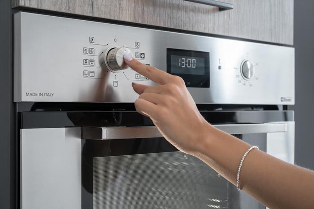 "GLEM GAS - Forno incasso elettrico GFU98IX-S6V3 Classe A-Acciaio Satinato"