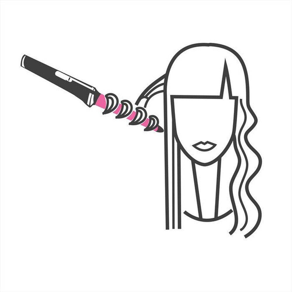 "BELLISSIMA IMETEC - Ferro per capelli conico GT15 200-BIANCO"