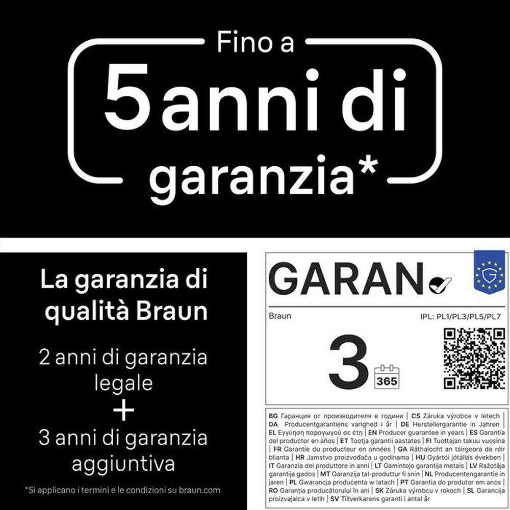Immagine del prodotto BRAUN - Epilatore a luce pulsata IPL PL5234 BOX EURO-BIANCO