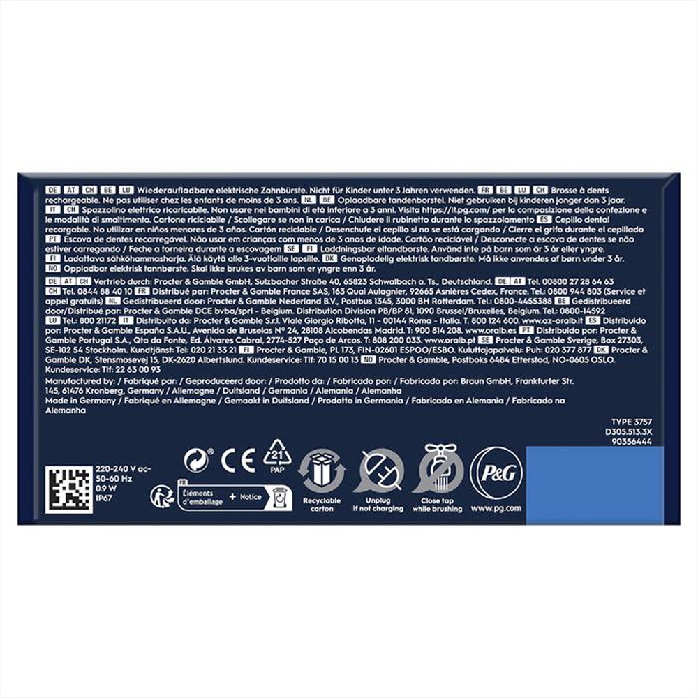 "ORAL-B - Spazzolino elettrico SERIES 1-Nero"