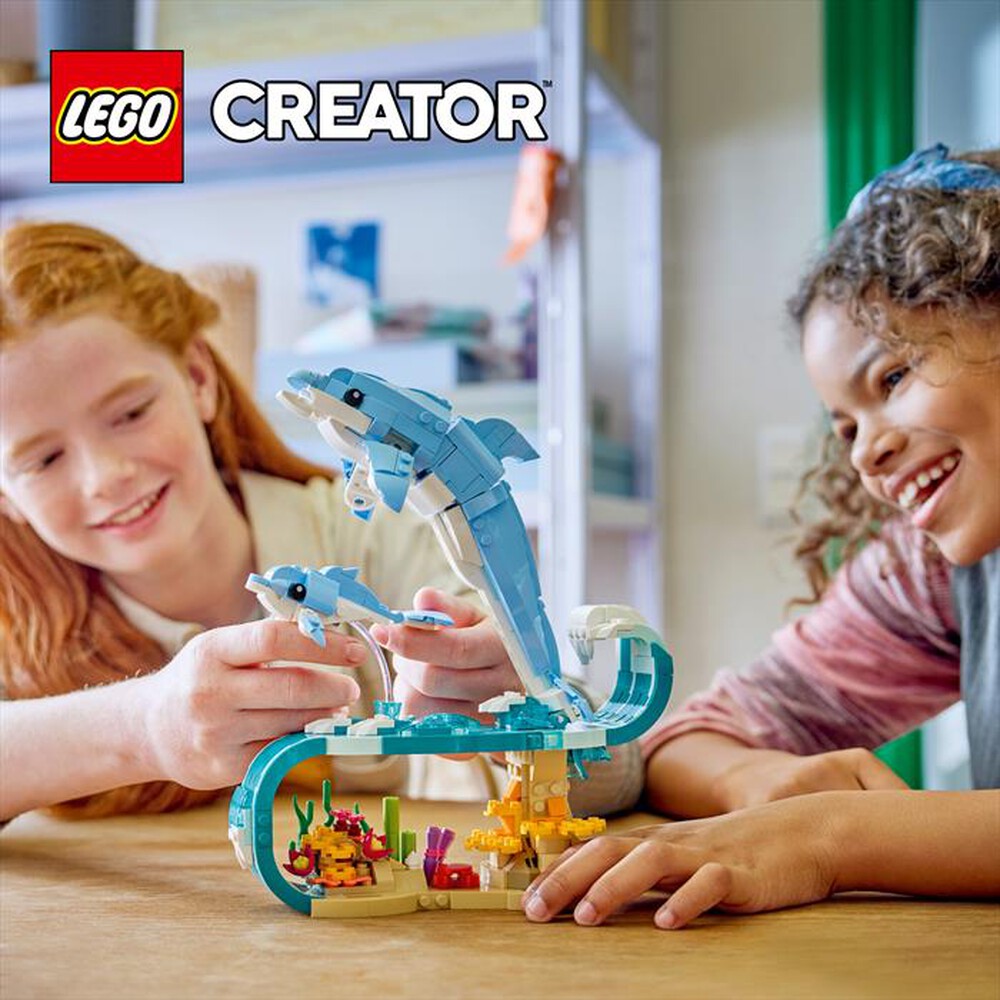 Immagine del prodotto LEGO - CREATORE 3IN1 Animali marini: delfini - 31385-Multicolore