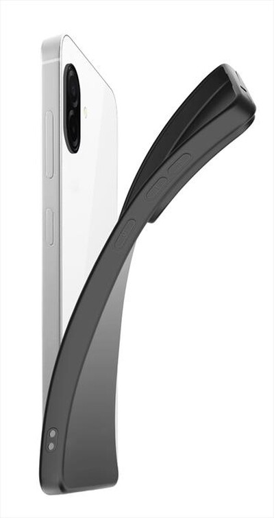 CELLULARLINE - Custodia flessibile in gomma MOOD per Galaxy A07-Nero
