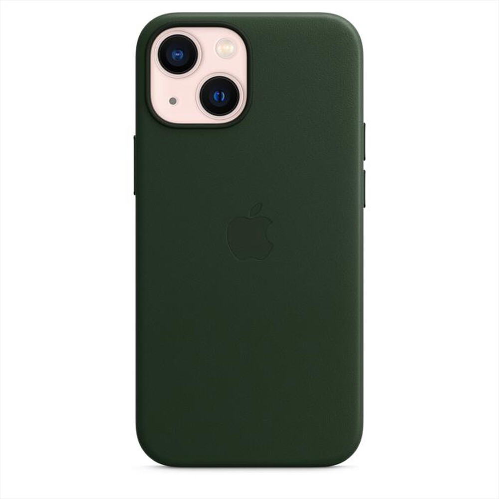 "APPLE - iPhone 13 mini Leather Case with MagSafe-Verde sequoia"