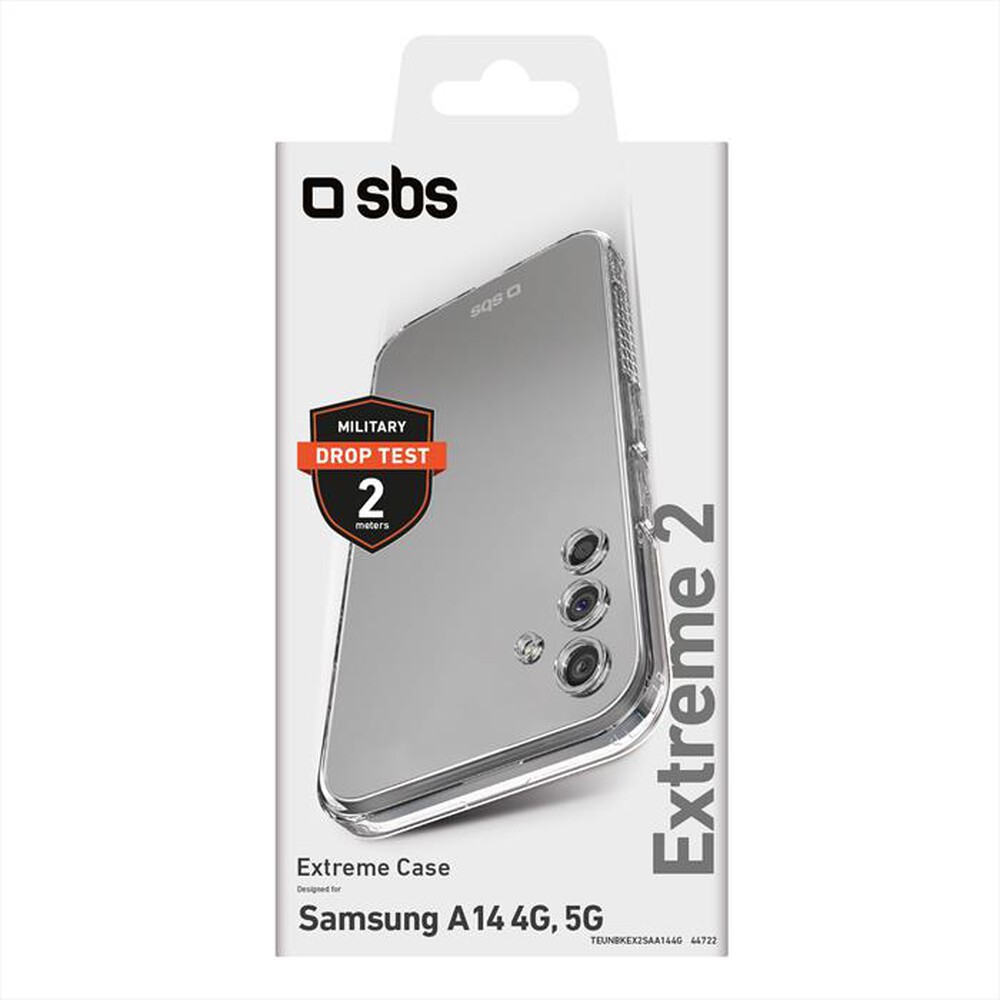 "SBS - Cover TEUNBKEX2SAA144G per  Samsung A14 4G-Trasparente"