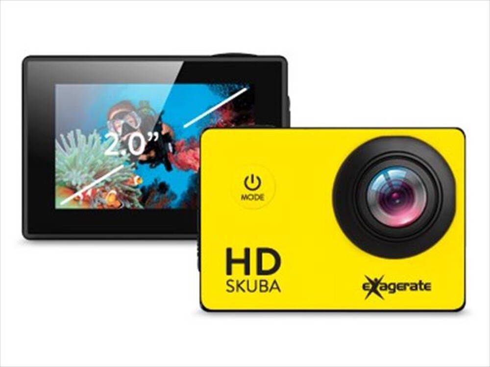 Immagine del prodotto HAMLET - Action Cam HD SKUBA con Custodia Impermeabile-giallo/nero