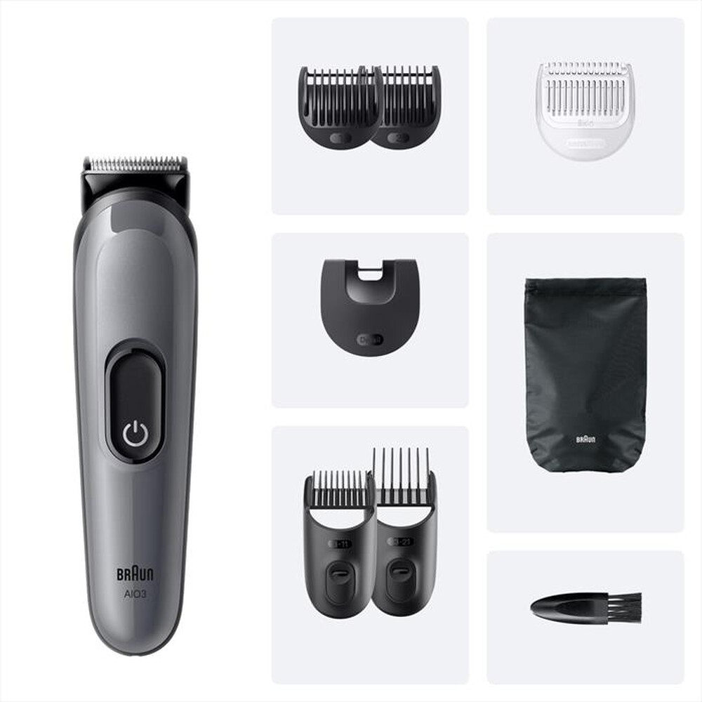 "BRAUN - Rasoio AIO 3540-GRIGIO"