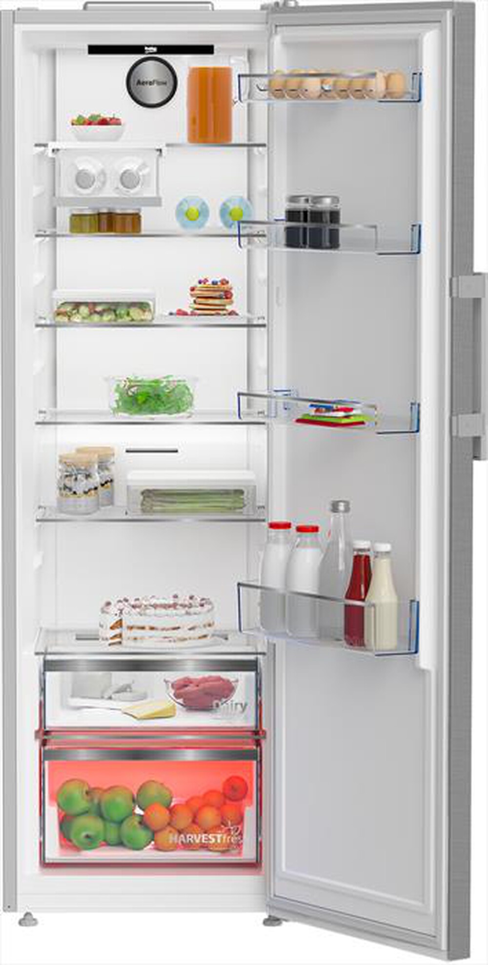 "BEKO - Frigorifero 1 porta B5RMLNE444HX Classe E 365 lt-Inox"