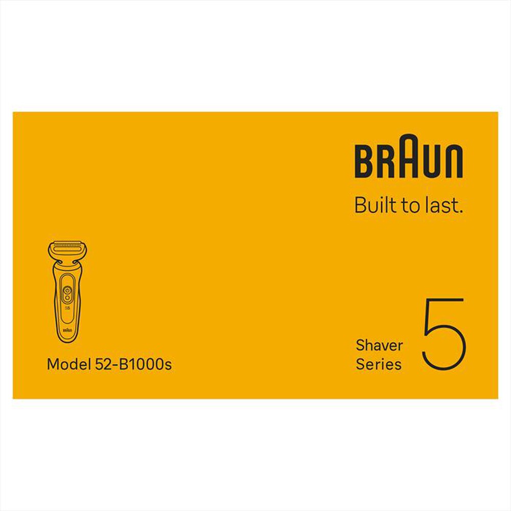 Immagine del prodotto BRAUN - Rasoio SHAVER 52-B1000S-BLU