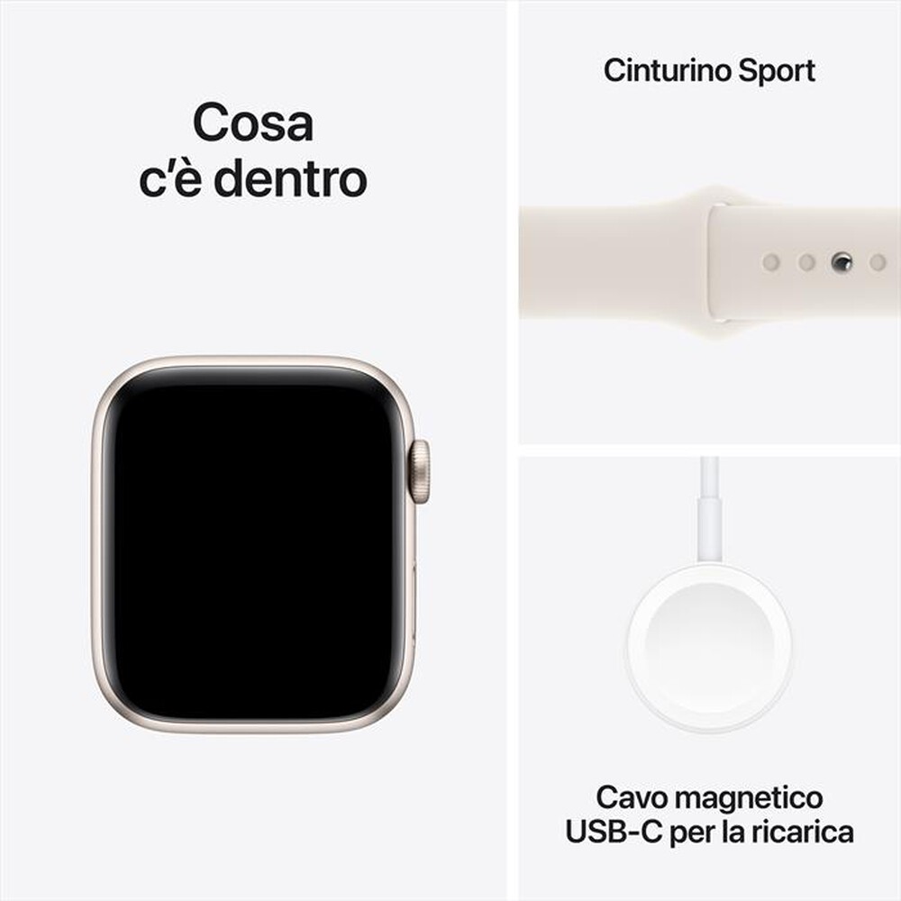 "APPLE - Watch SE GPS 44mm Cassa Alluminio-Galassia Sport Band Galassia L"