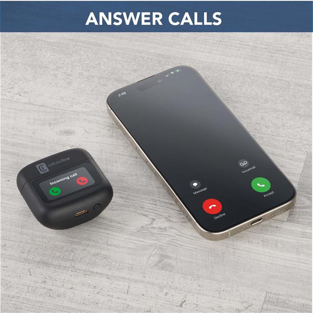 Immagine del prodotto CELLULARLINE - Auricolare bluetooth HUSH-Nero