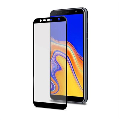 CELLY - VETRO PROT. BORDI COLORATI PER GALAXY J4+-Vetro/Trasparente