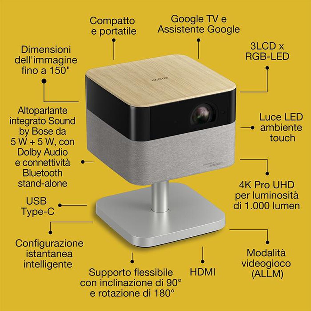 Immagine del prodotto EPSON - Videoproiettore EF-72-Rovere