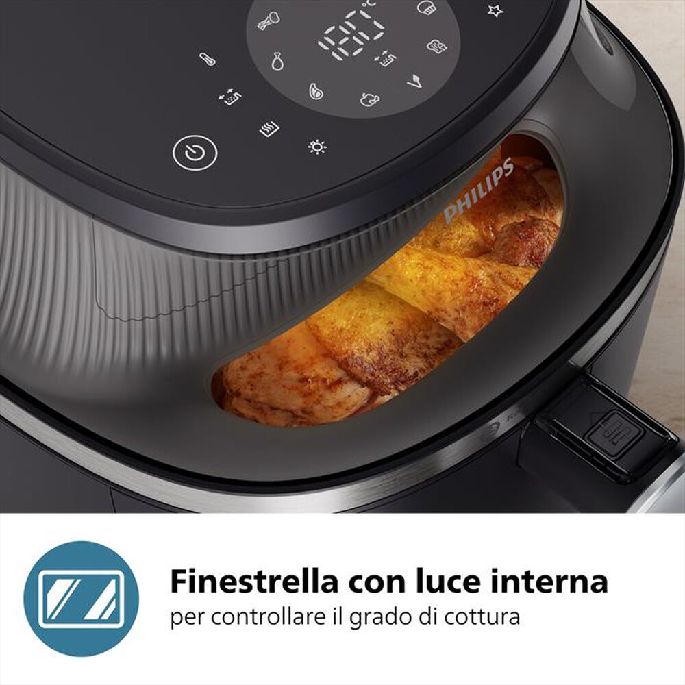 "PHILIPS - Friggitrice ad aria AIRFRYER SERIE 3000 NA342/00-Nero"