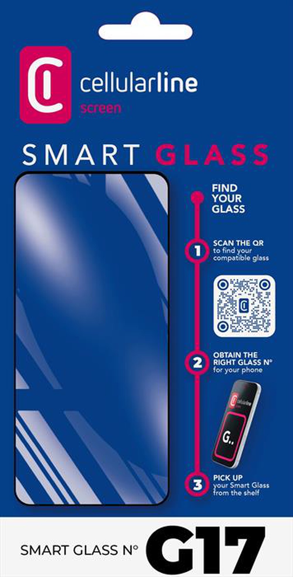 Immagine del prodotto CELLULARLINE - TEMPERED SMART GLASS G17-Trasparente