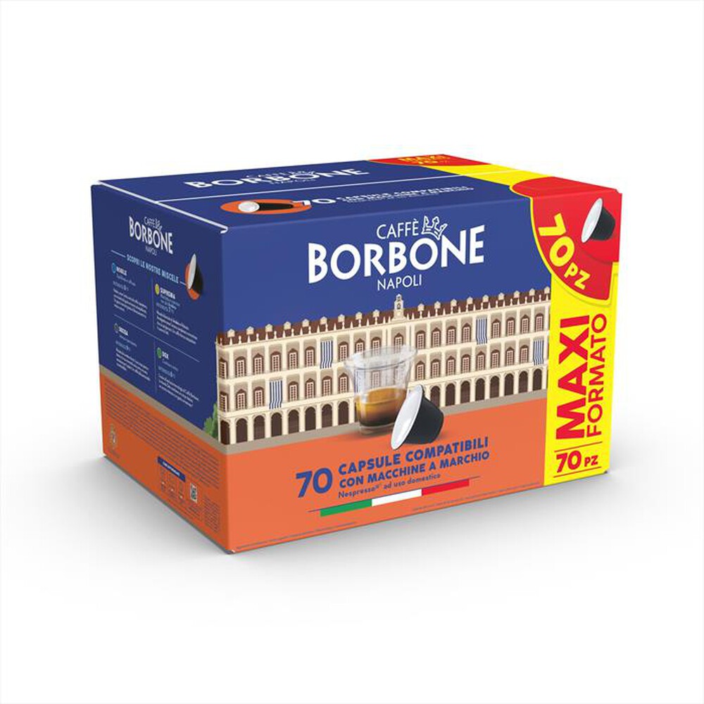 "CAFFE BORBONE - Espresso Miscela Decisa 70pz capsule Nespresso-Multicolore"
