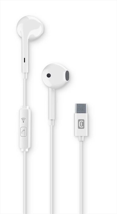 CELLULARLINE - Auricolare cuffia AUCAPSULETYPECW-Bianco,  CELLULARLINE - Auricolare cuffia AUCAPSULETYPECW-Bianco