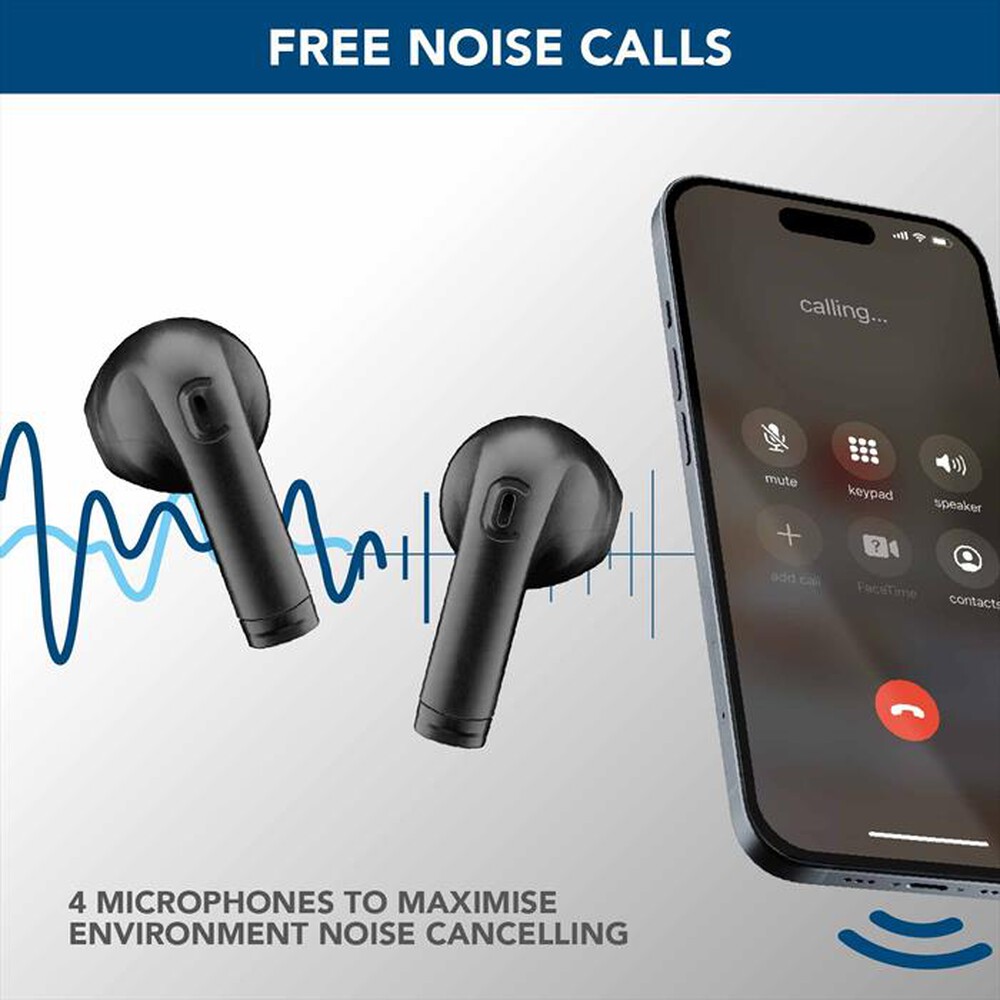 Immagine del prodotto CELLULARLINE - Auricolare bluetooth BTCOREPROTWSK-Nero