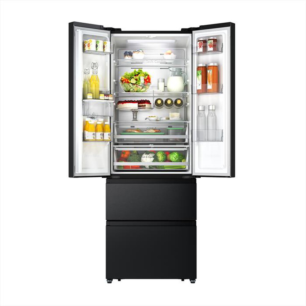 "HISENSE - Frigorifero 4 porte RF632N4WFE1 Classe E 485 lt-Black Inox"
