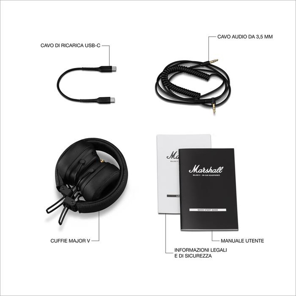 "MARSHALL - Cuffie a padiglione semi aperto Major V"