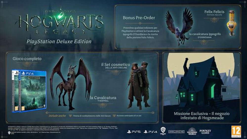 "WARNER GAMES - HOGWARTS LEGACY – DELUXE EDITION  PS4"