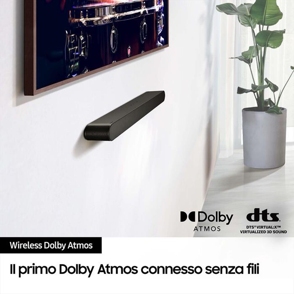 "SAMSUNG - Soundbar HW-S60D/ZF 5 CANALI 200W 2024-BLACK"
