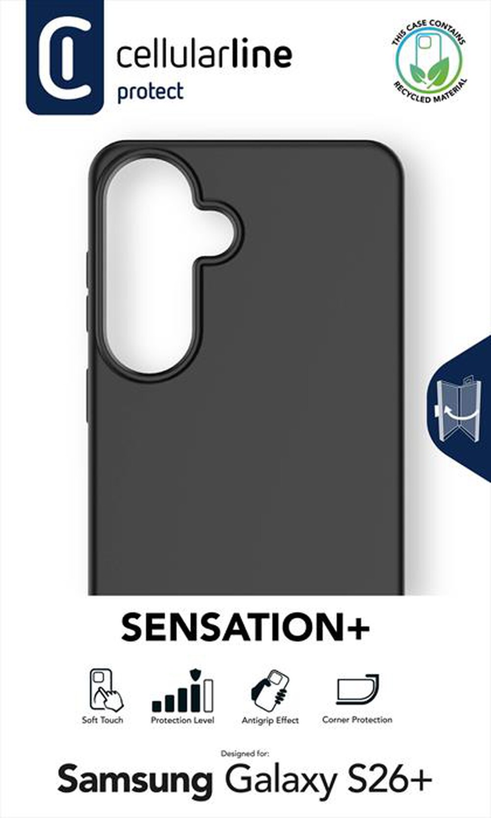Immagine del prodotto CELLULARLINE - Cover SENSATION+ per Galaxy S26+-Nero